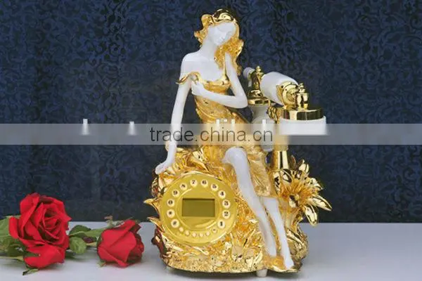 Fancy corded landline rotary telephone