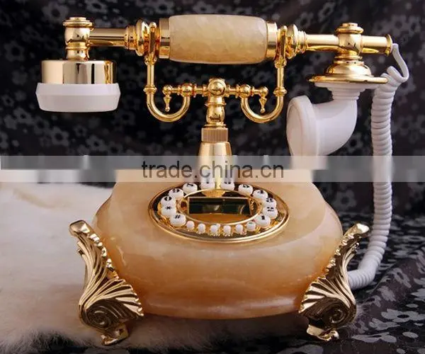 Fancy caller id landline marble antique telephone