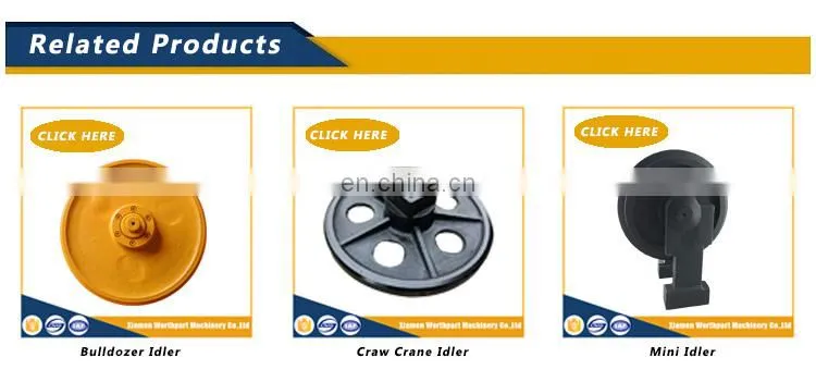 Excavator Parts SK200 Idler Wheel Excavator and Bulldozer Parts Construction Works New 120 Kg New Product 2020 35mnb,40mn 8-12mm