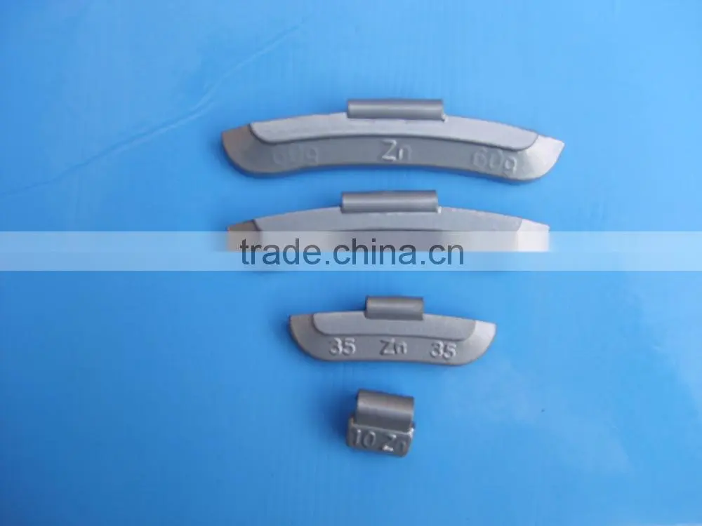 competitive price clip-on Zinc fe adhesive wheel balance weight