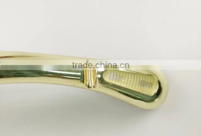 new premium gold color dress plastic hanger suit plastic hanger with gold hook