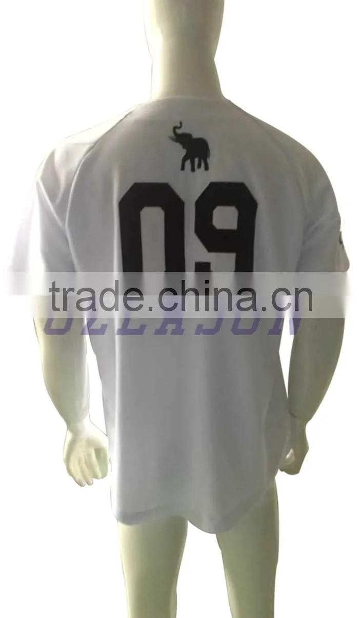 Custom short sleeve baseball uniform sublimated dri fit blank baseball jersey