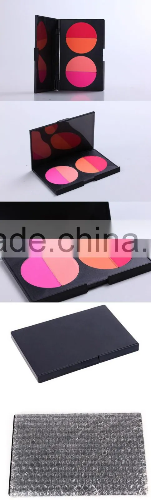cheek makeup blusher 4 color natural powder baking blush palette