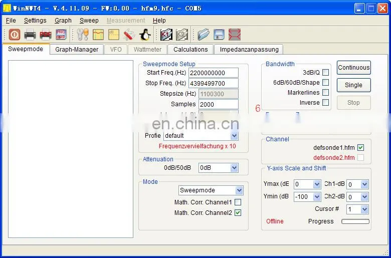 35-4400MHz USB Simple Spectrum Analyzer RF Signal Generator Tracking Source RF Power Meter