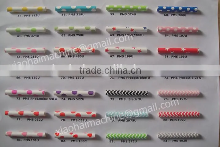 customized striped paper straw fun paper party straw