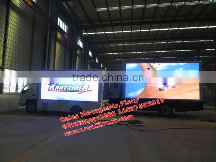 P10 Outdoor full Color LED Display on led mobile advertising trucks for Outdoor Advertising, Media, Shows, Activities RGB Displa