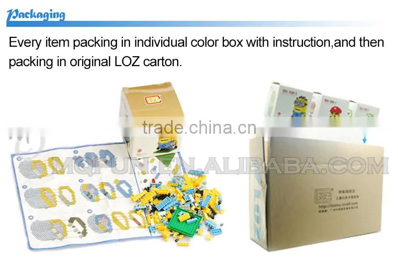 Mini Qute LOZ kawaii Star War R2D2 robot Yoda X-Wing Starfighter Darth Vader plastic building blocks brick model educational toy