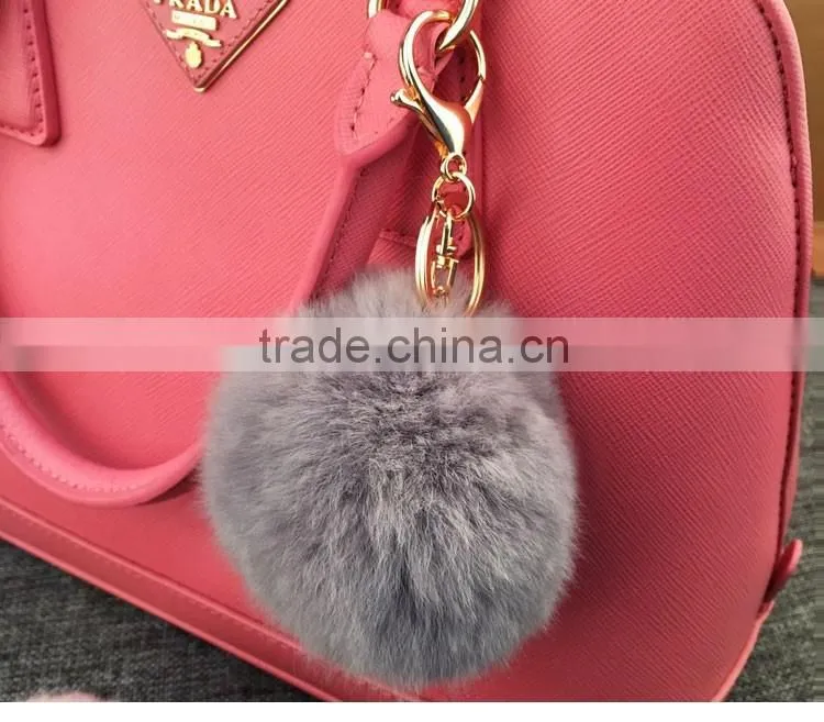 Plush ball key chain plush key chain , lovely hanging decoration,cheap key chains,cheap key chains,fur ball key chain