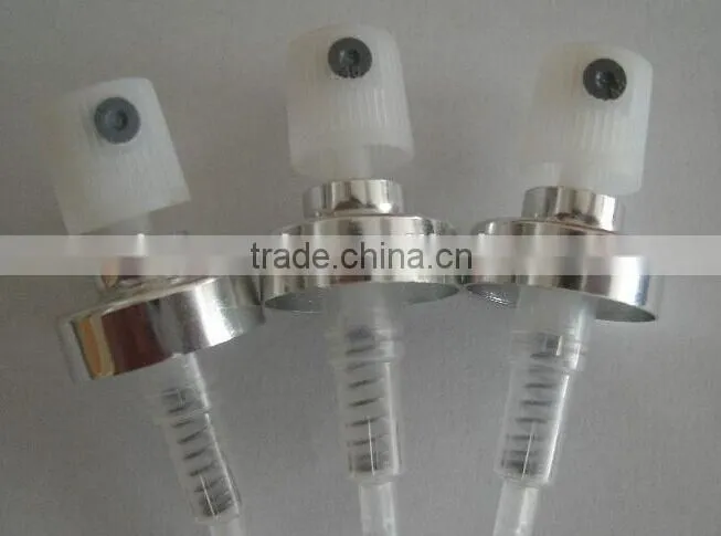 21mm crimp shiny silver pump sprayer