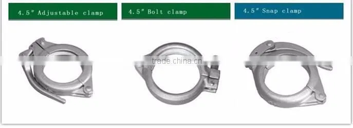 High standard steel pipe quick release clamp
