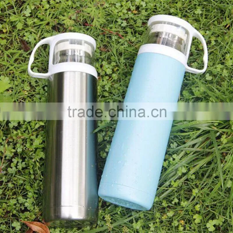COLORFUL DOUBLE WALL VACUUM FLASK WITH WHITE BOX PACKAGING