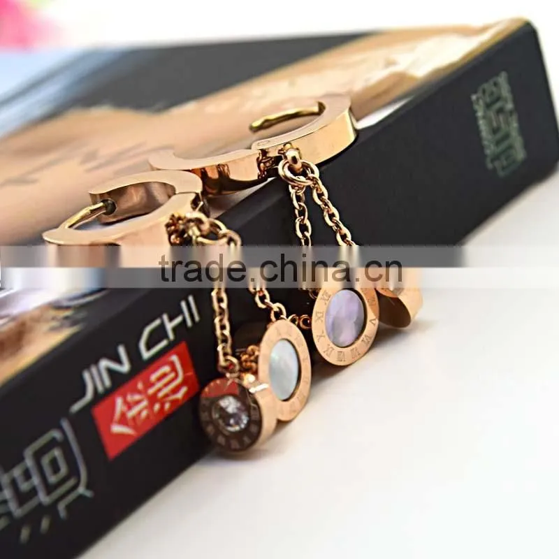 Alibaba Online Shopping Costume Jewelry Earrings For Women Rose Gold