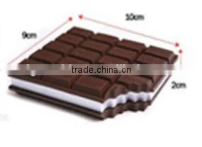 silicone chocolate school notebook