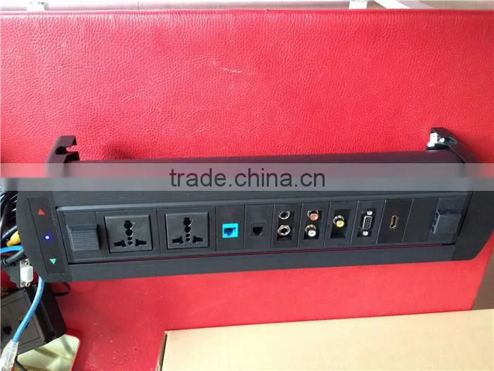 CE Approved Hidden Professional Black/Silver Electric Flip Socket