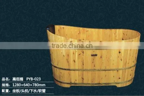 wooden bathtub High-low Bathtub