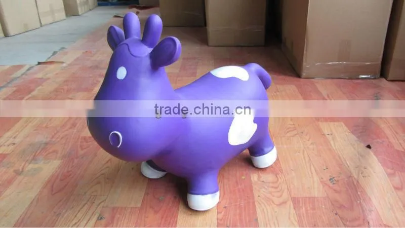Jumping Animal Cow Inflatable Toy, PVC cow