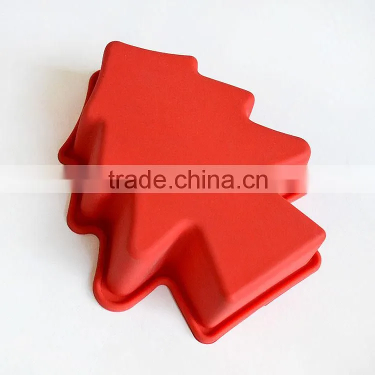 Eco-Friendly christmas tree custom silicone baking molds