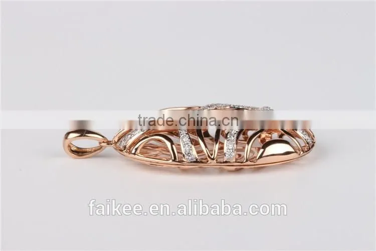 Top sale Gold pendant designs beautiful 925 sterling silver jewelry Gold plated dubai pendant necklace
