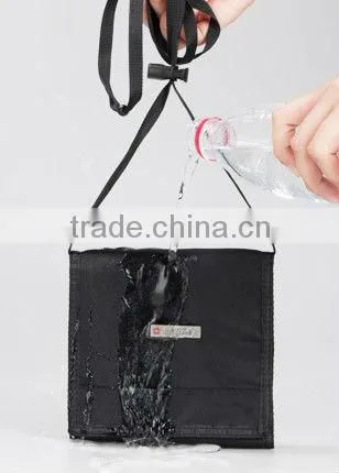 2016 Cheap high quality waterproof polyester wallet with zipper