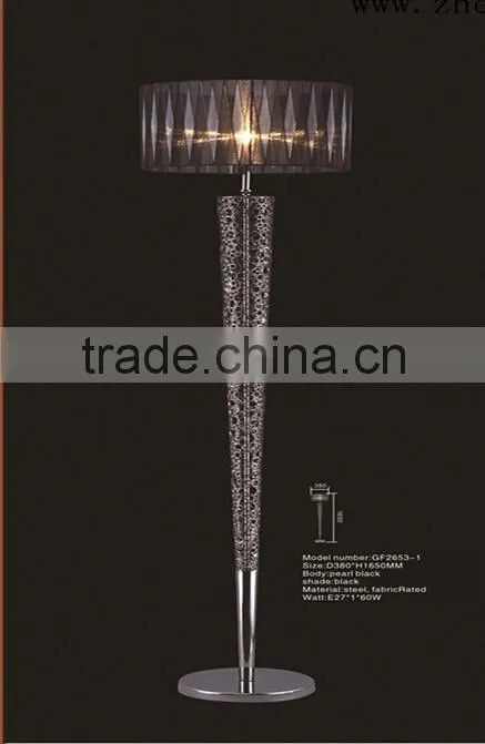 pearl black metal led table decoration lamp