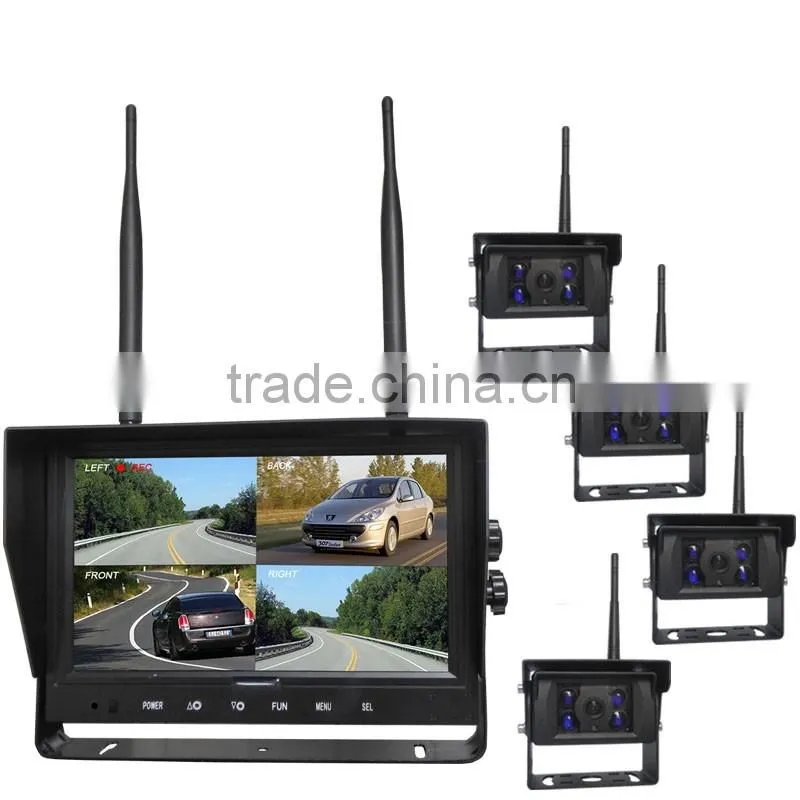 100% Manufacturer DC 12V 24pcs LED Light CCD 700tvl IP68 Waterproof Stainless Steel Cameras for Rear Front Side View