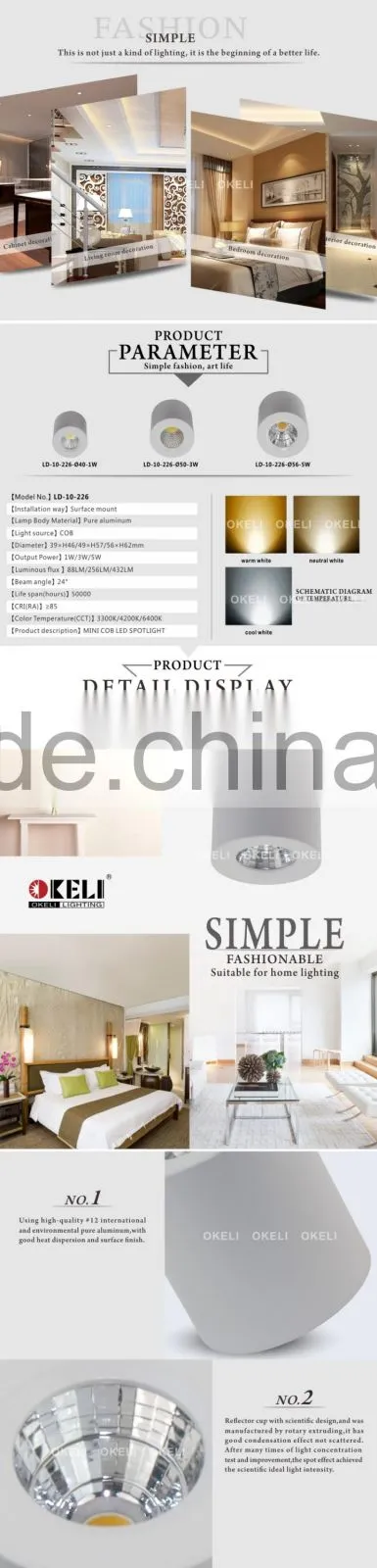 2016 new surface downlight,led ceiling downlight