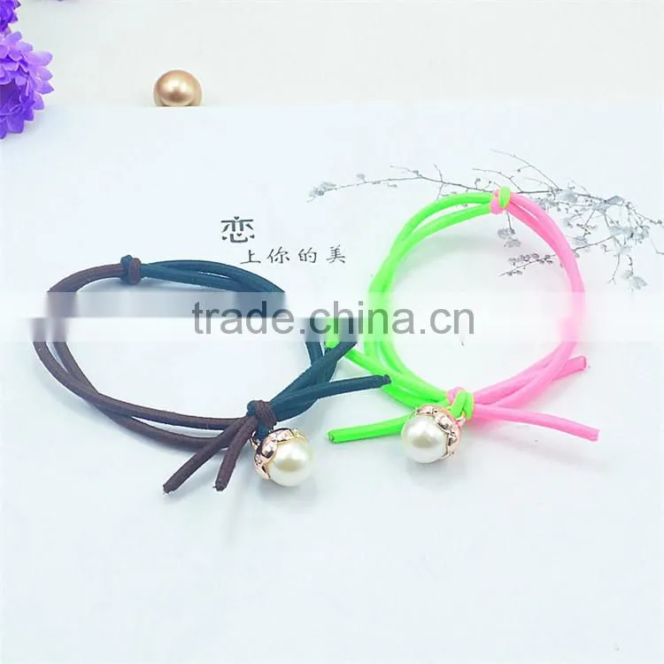 Craft Pearl Elastic Hair Ring Headband Hair Rubber for Women Hair Accessories