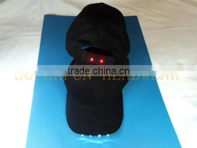front and back LED hats