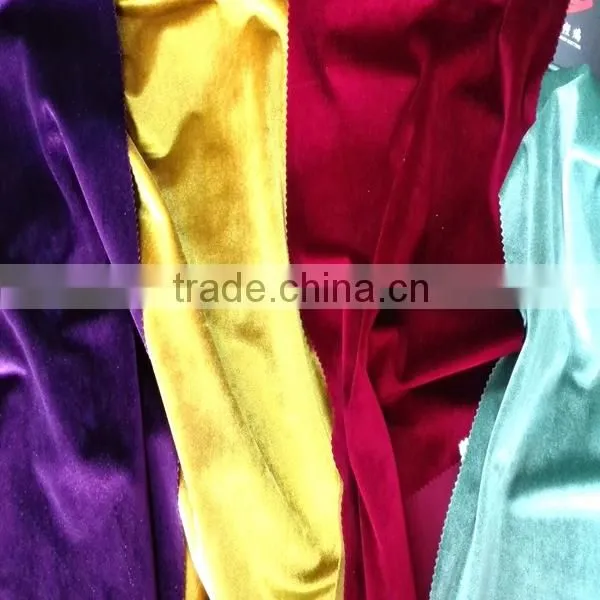 Wholesale Shiny Warp Knitting Italian Velvet Sofa Fabric For Home Textile Decoration