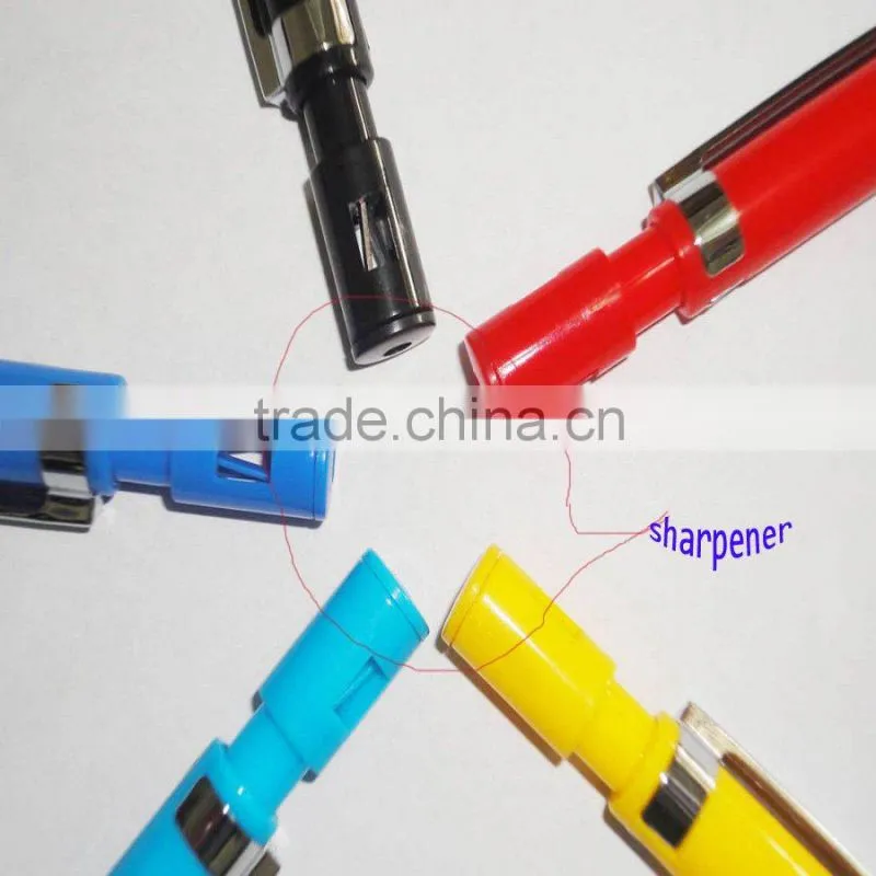 2mm lead propelling multi-head pencil with sharpener