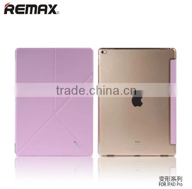Top Selling Product Remax Fold Stand Leather Tablet Cover Case for iPad Pro TB-0007