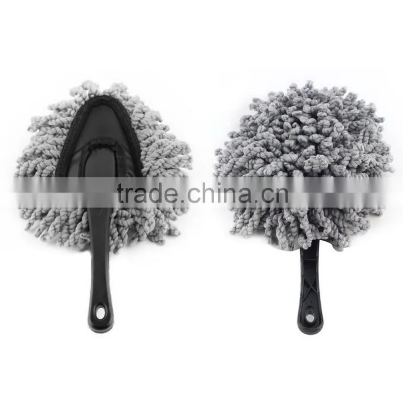 Multi-functional Car Duster Cleaning Dirt Dust Clean care Brushes Dusting Tool Mop Gray