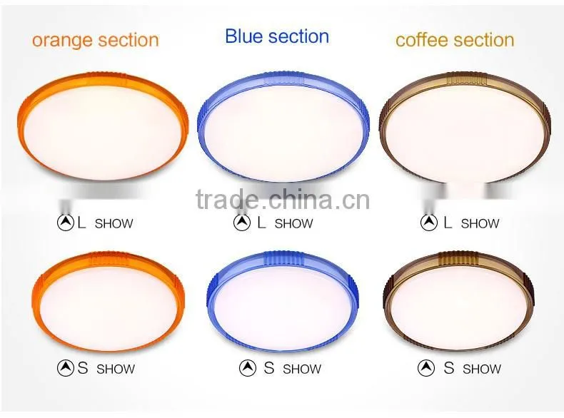 2016 hot sales led ceiling light fittings small round 5 years gurantee 24 to 48W