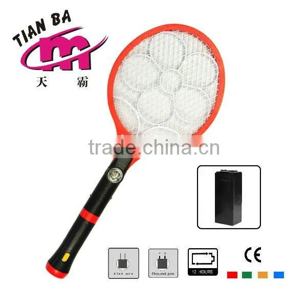 HXP rechargeable mosquito racket with toch/pest repeller