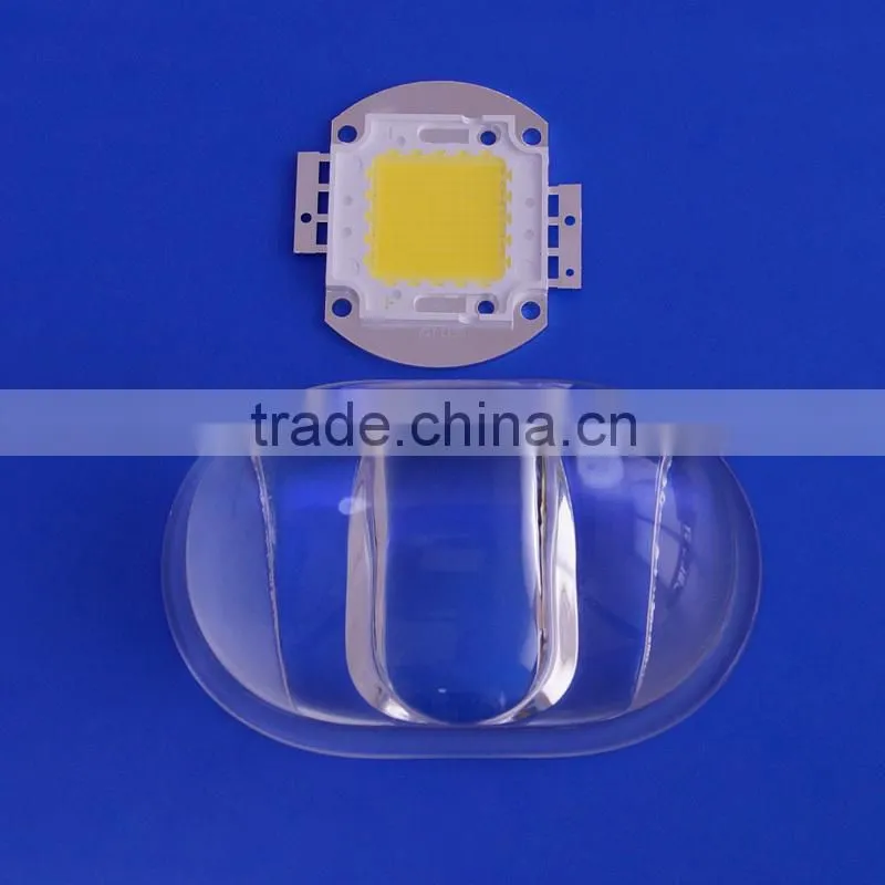 50W COB glass lampshade , Led street light lens