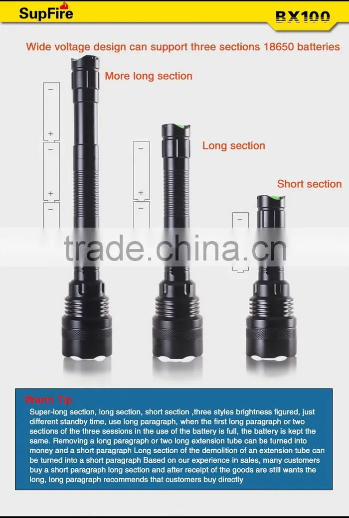 18650 Rechargeable Long Distance Torch