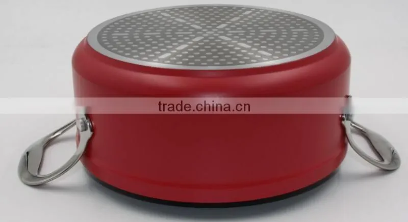 Red Non-stick Stock Pot Casserole cooking pot induction cooker Noodle Pot Soup pot