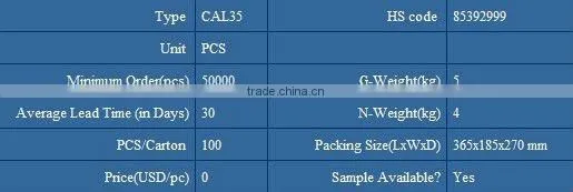 Tailed Lamps / Candle Bulbs Cal35