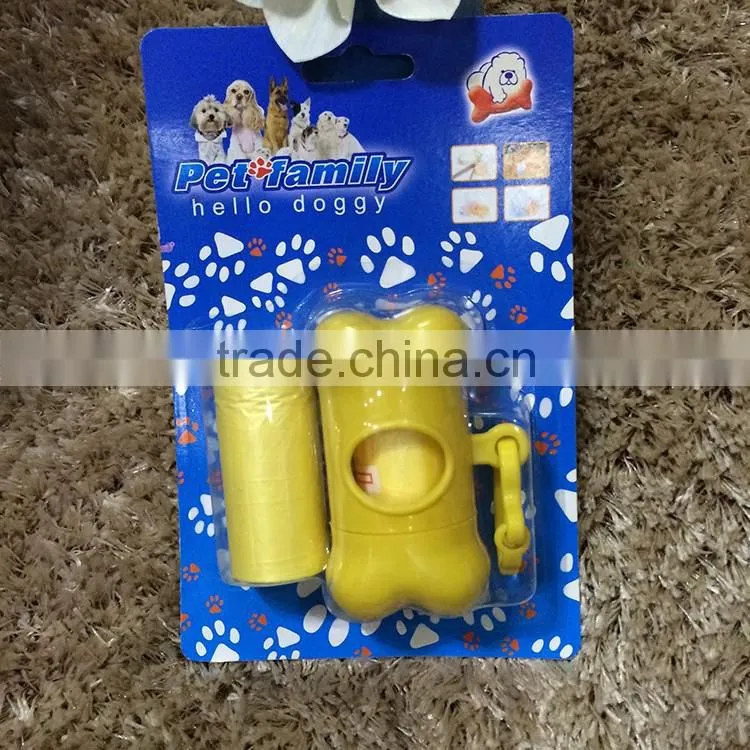 scented plastic dog poop bag and dispenser