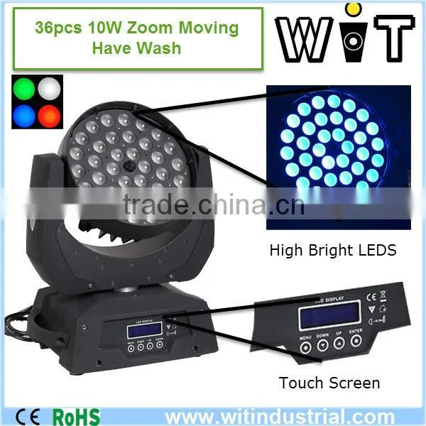 36pcs zoom moving head professional disco lighting