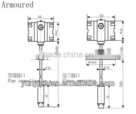 alibaba new prosuct liquid water level meter sensor transmitter