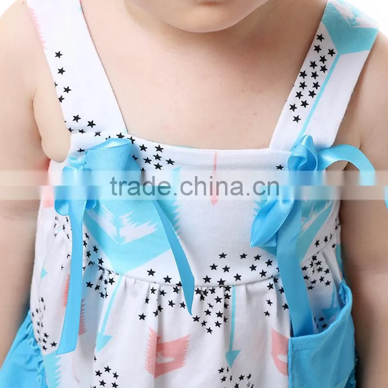 2016 Stylish Baby Clothes Wholesale Children Boutique Clothing Backless Cotton Baby Rompers