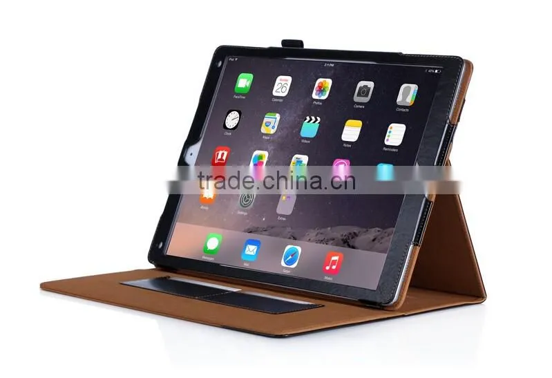 Smart cover vintage book tablet bumper case for ipad pro