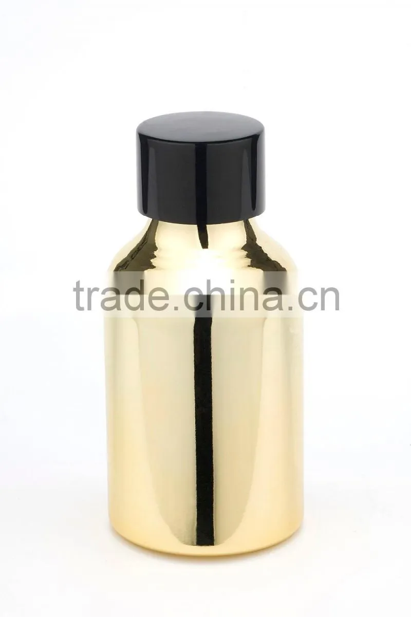 Special vacuum coating 100ml aluminum essential oil bottle