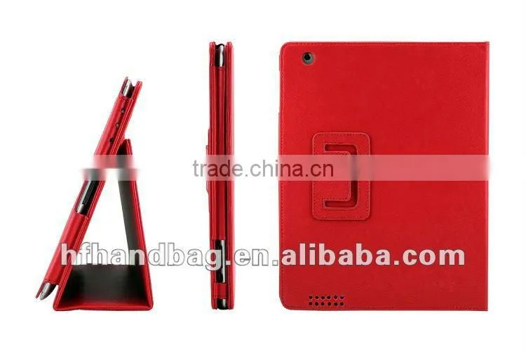 Bright red Flat computer&To get on the Internet package leather bag