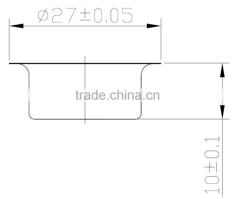 weld diaphragm for load cell GB-01