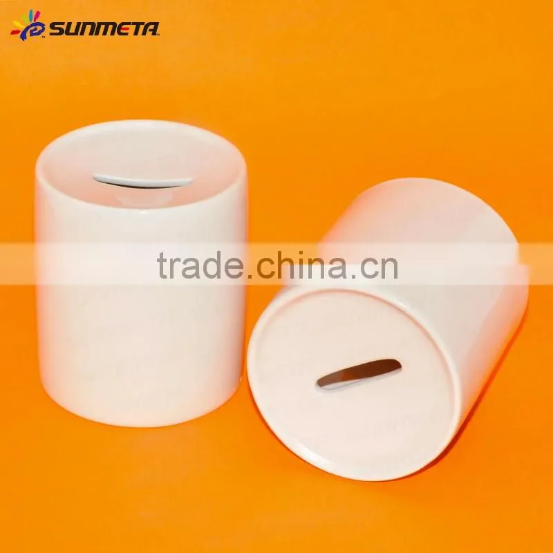 wholesale white ceramic piggy bank high qualtiy 11oz white money box