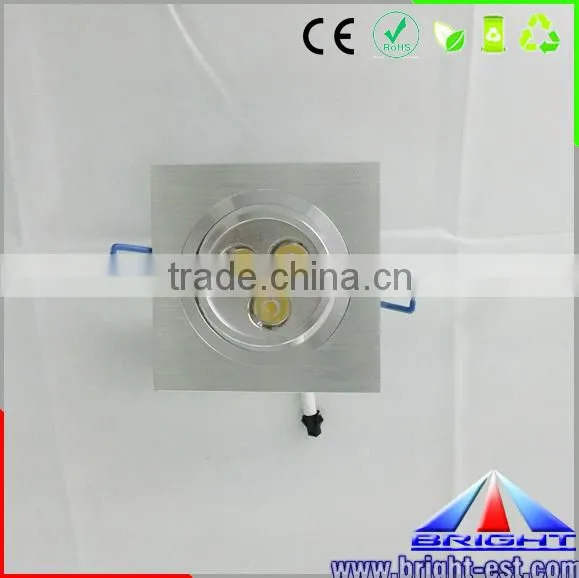 Dimmable 3pcs High Power led downlight, 3W led ceiling room light DC100V-240V