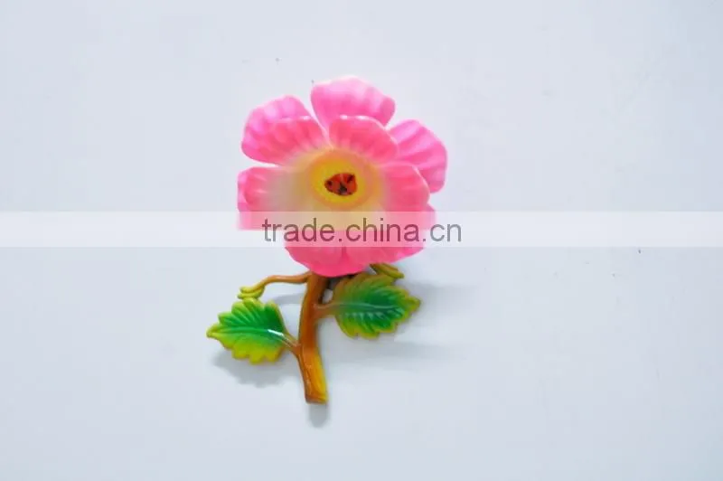 5 inch Plastic Morning Glory Wedding Decoration Artificial Flower Freezer Magnet