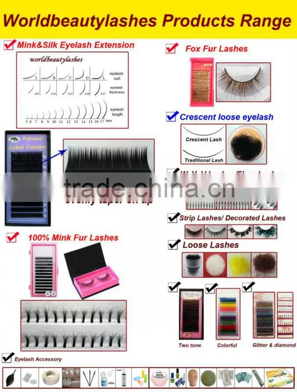 Individual Tray Silky Mink Eyebrow Extension